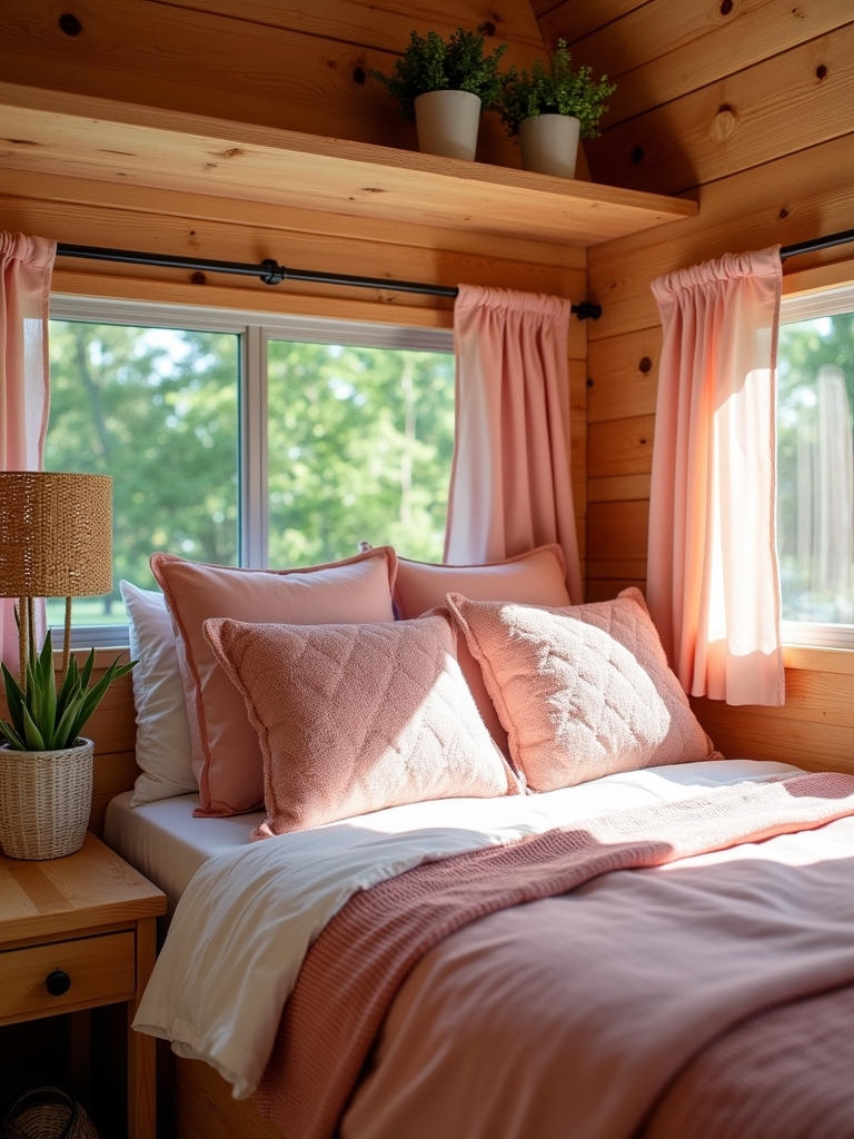 natural pink accents integration