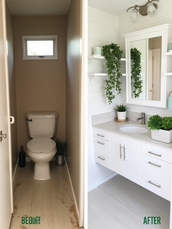 optimize camper bathroom space