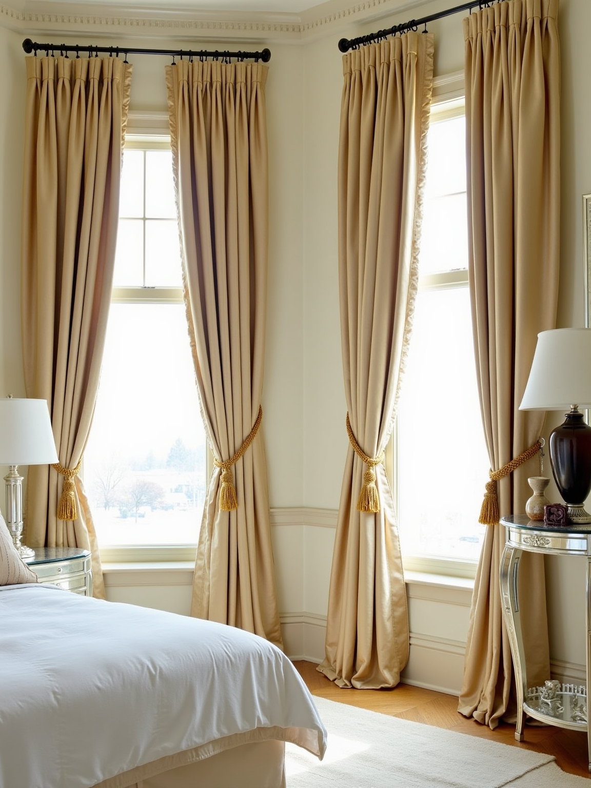 opulent silk curtain elegance