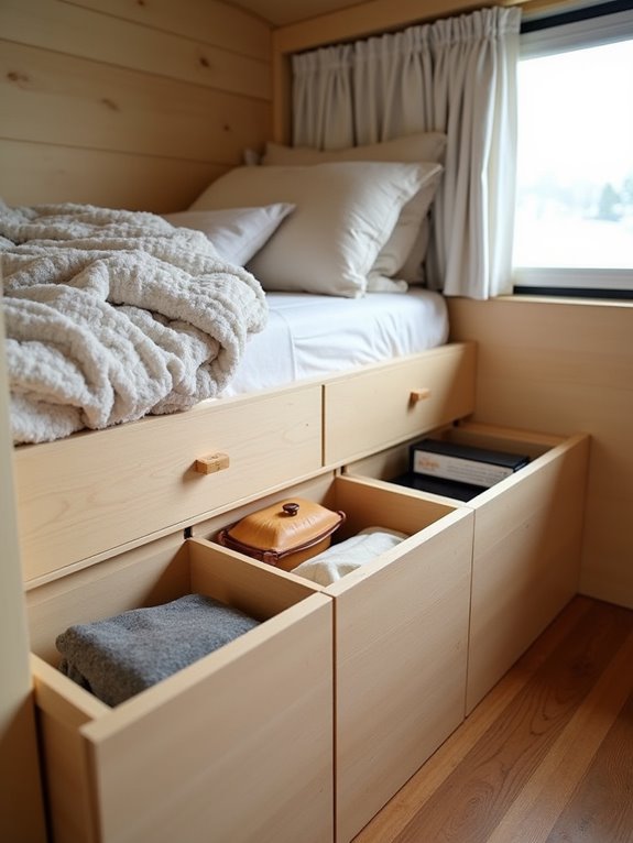 organized camper storage solution