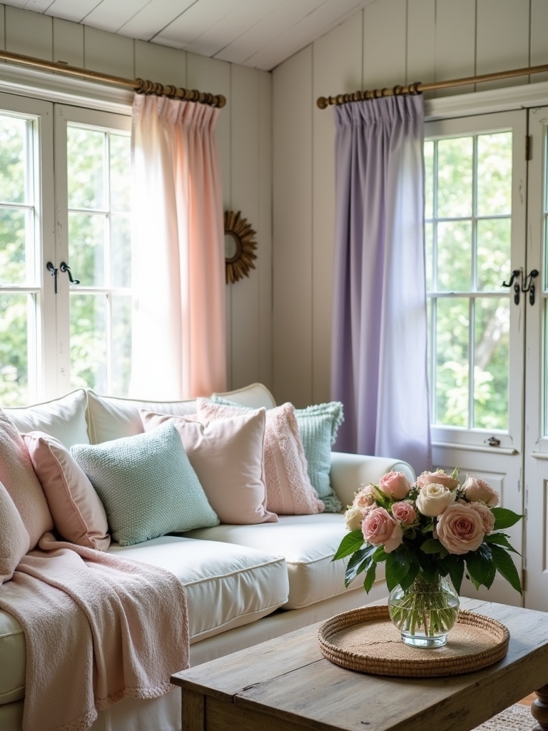 pastel accents for serenity