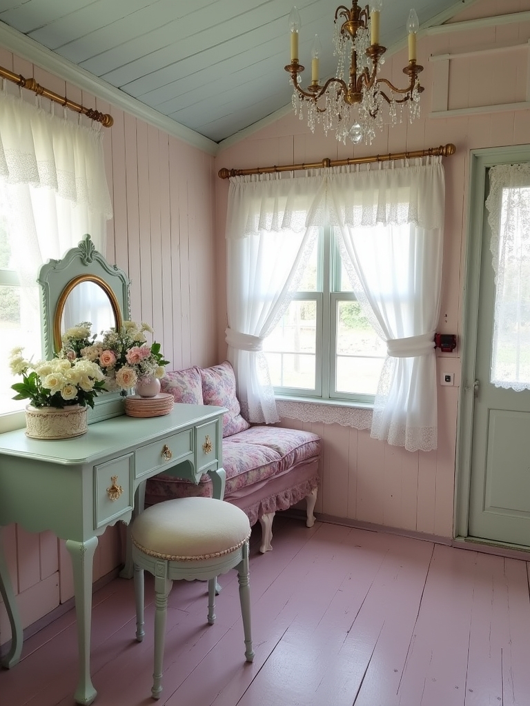 pastel colors enhance ambiance