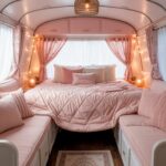 16 Pop Up Camper Bedroom Remodels: Pink Ideas For Women