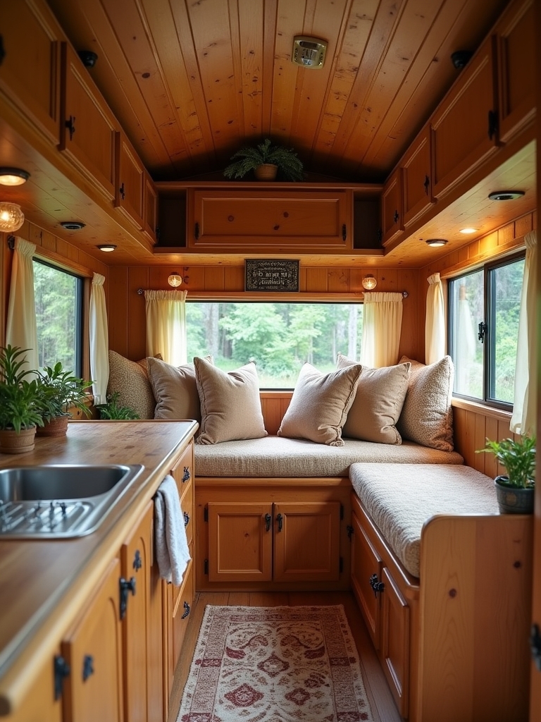rustic wooden cabinetry design