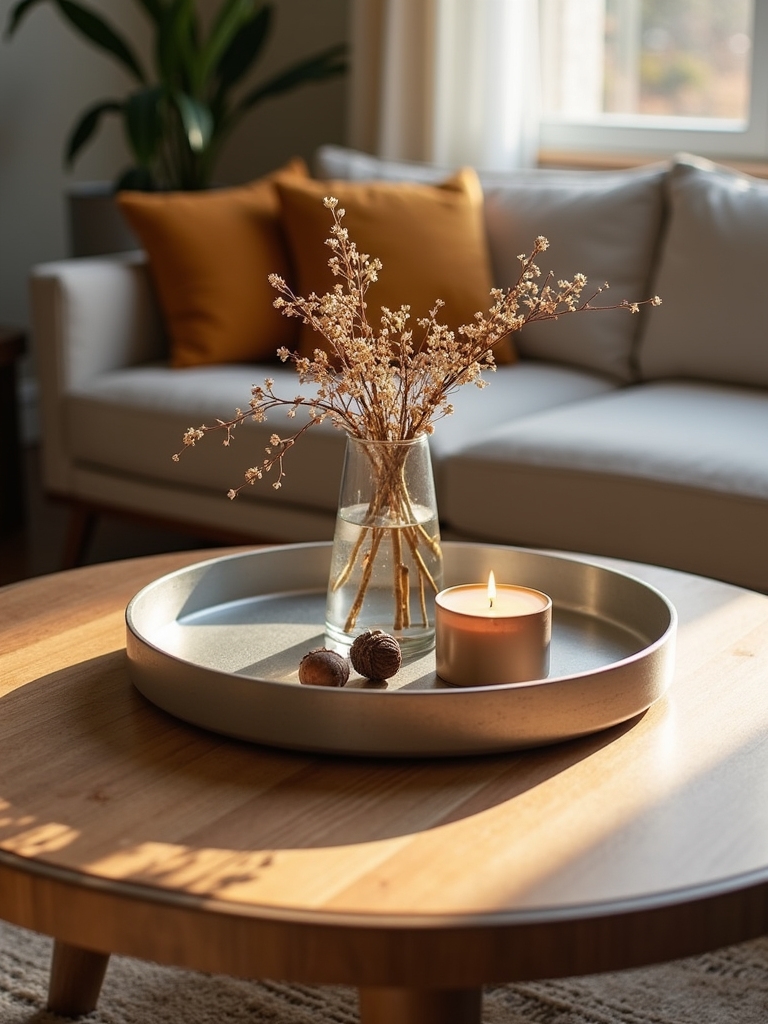seasonal coffee table arrangements