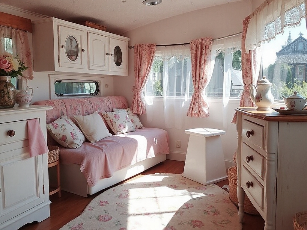 shabby chic camper decor ideas