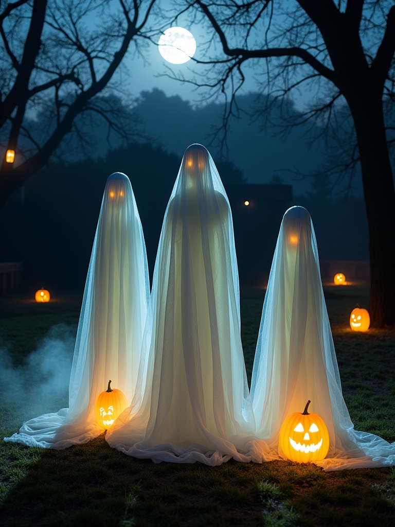 spooky outdoor ghost decorations