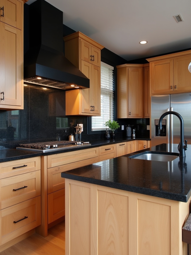stylish black quartz countertops
