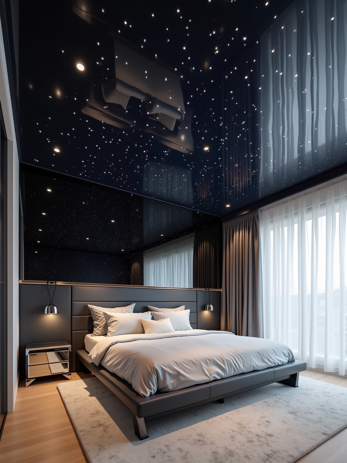 stylish bright reflective surfaces