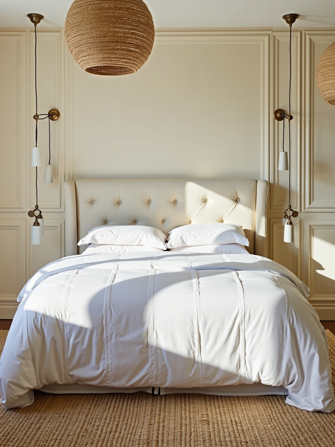 textured wainscoting enhances aesthetics