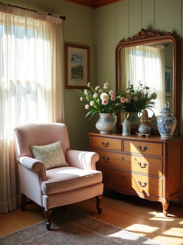 timeless feminine vintage furniture
