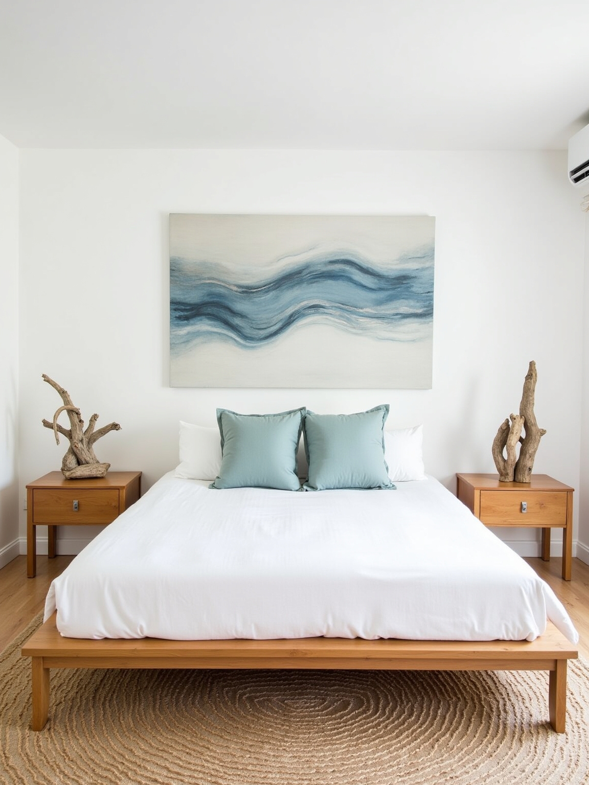 transformative coastal bedroom art