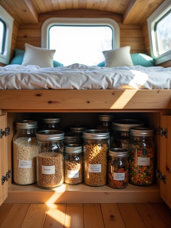 under bed pantry organization tips