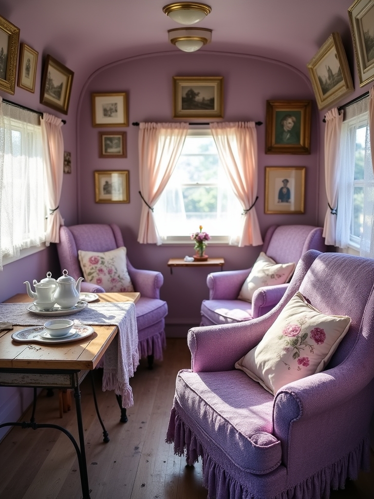 vintage lilac crochet blankets
