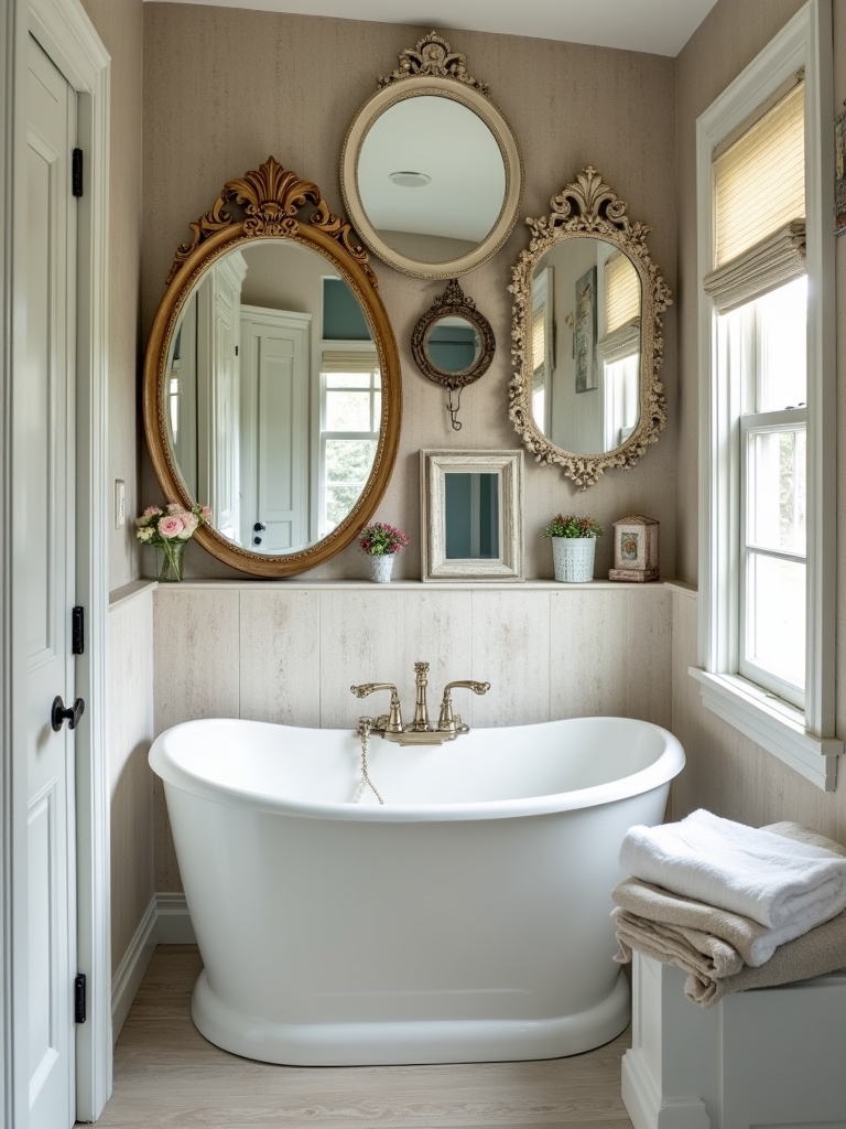 vintage mirrors practical walls