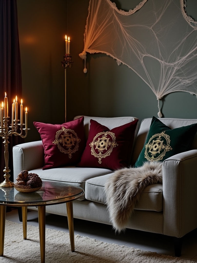 vintage modern pillow embellishments