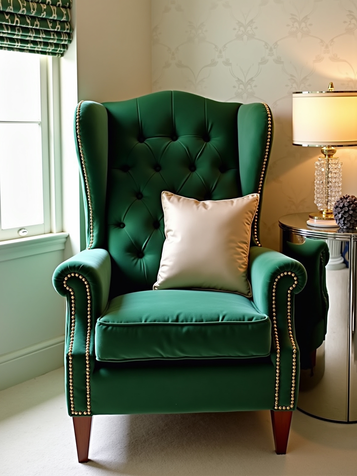 vintage velvet chair elegance