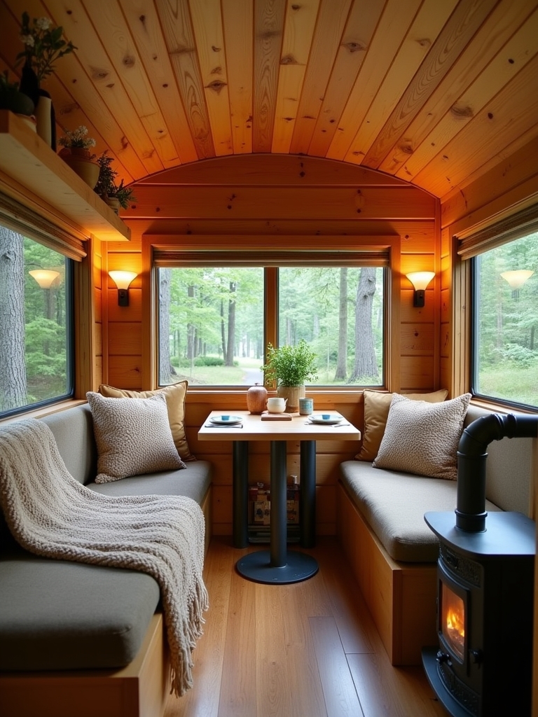 wooden beams enhance camper aesthetics