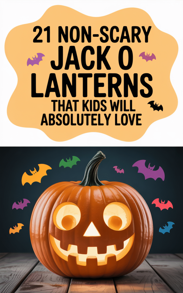 Cute & Kid-Friendly Jack O Lantern Ideas That Don’t Look Scary