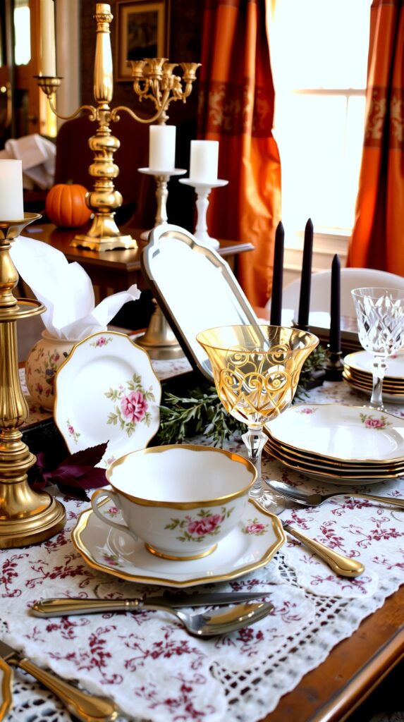Vintage China and Antique Elements