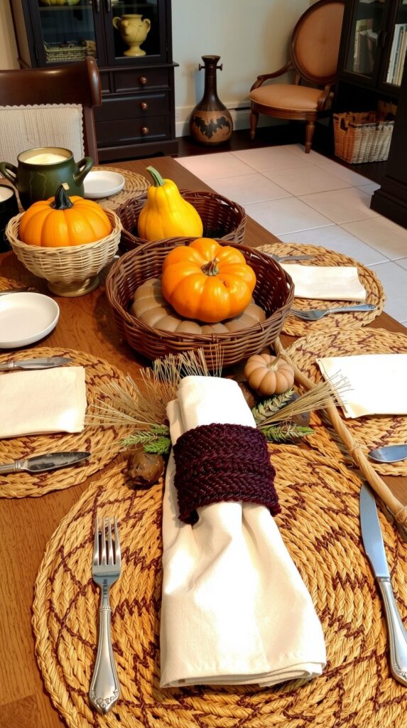 Natural Fiber and Woven Details