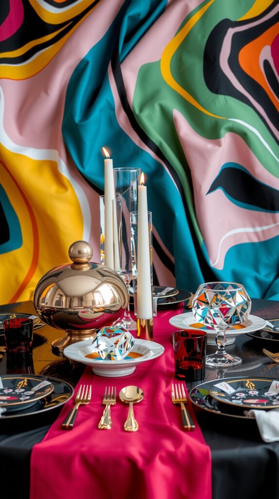 Abstract Art-Inspired Settings