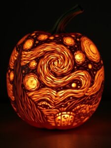 22 DIY Starry Night Pumpkin Carving Patterns You'll Love