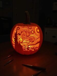 22 DIY Starry Night Pumpkin Carving Patterns You'll Love