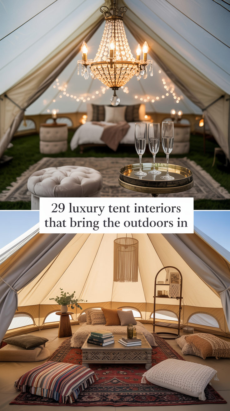 29 Luxury Tent Set Up Ideas Inside That Bring Glamping Indoors ...