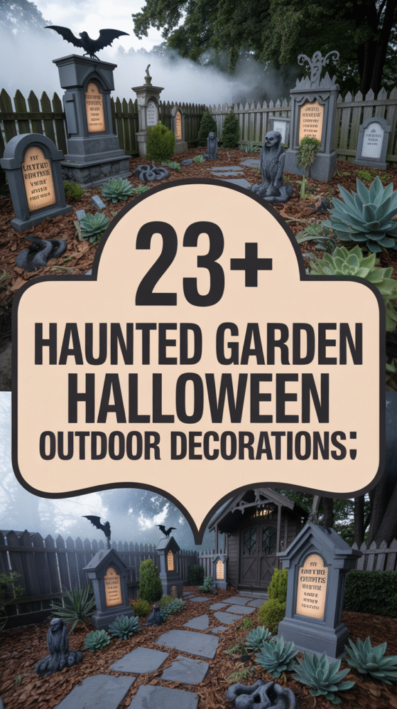 Add Haunted Backyard Props for Extra Drama