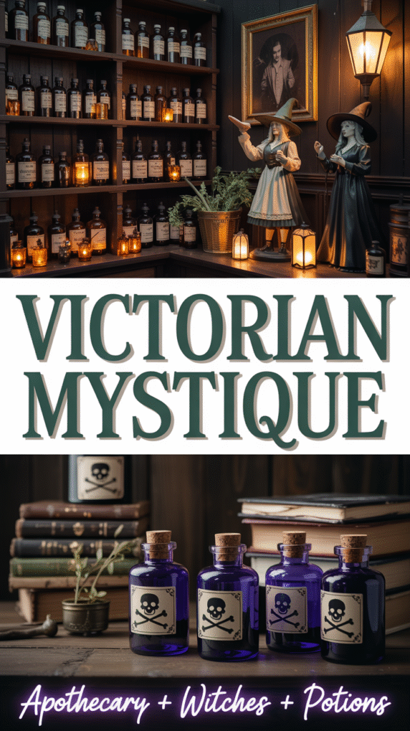 Antique Apothecary Bottle Display Shelving