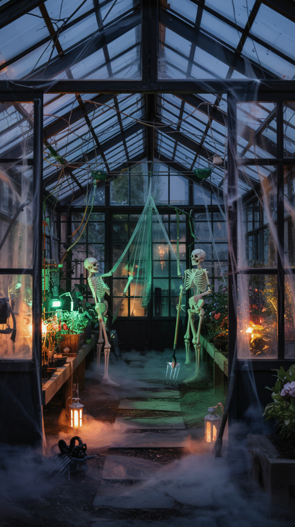 Create a Haunted Greenhouse as Your Centerpiece