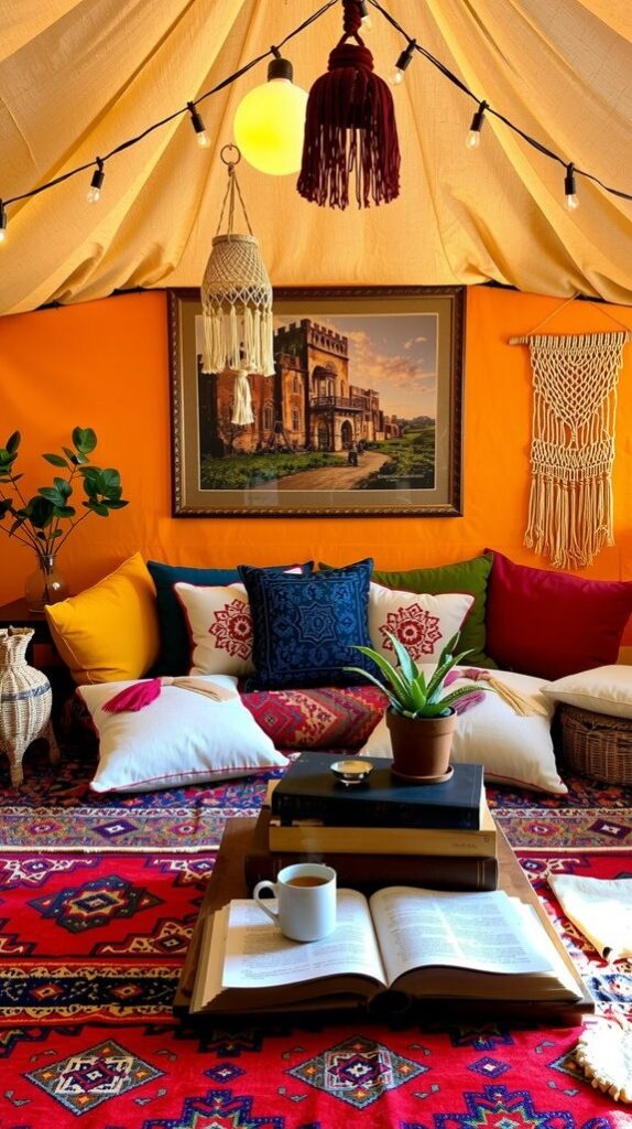 Designing Your Bohemian Reading Nook