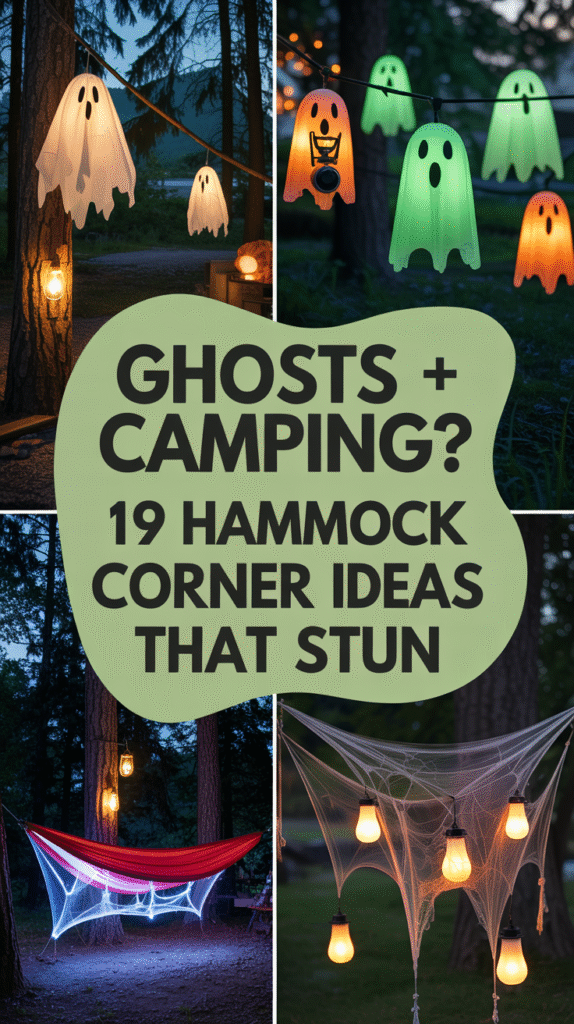 19 Ghostly Hammock Corner Ideas for Halloween Camping