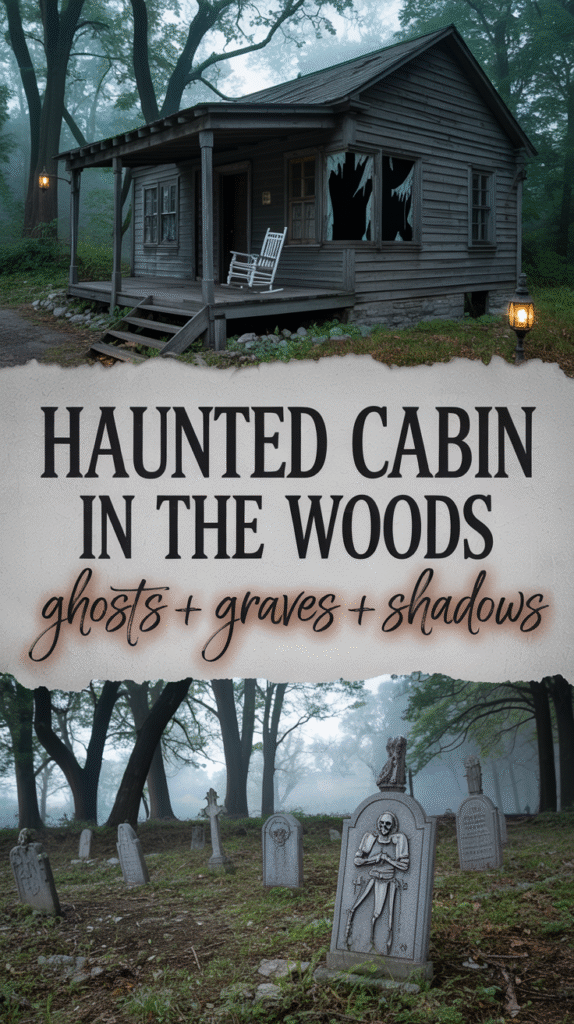 Haunted Cabin With Lurking Zombie Actors