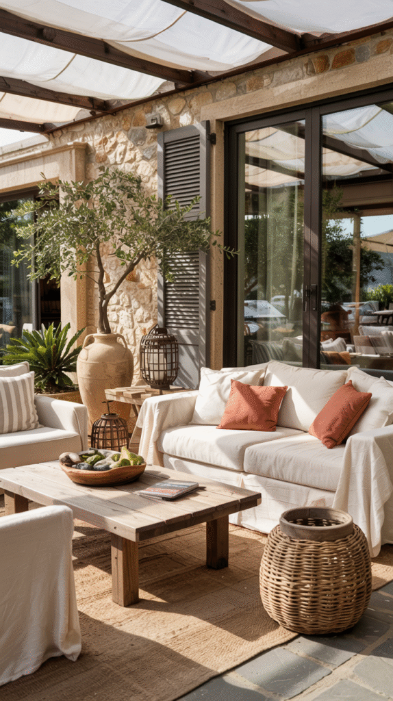 Mediterranean-Style Lounge Area