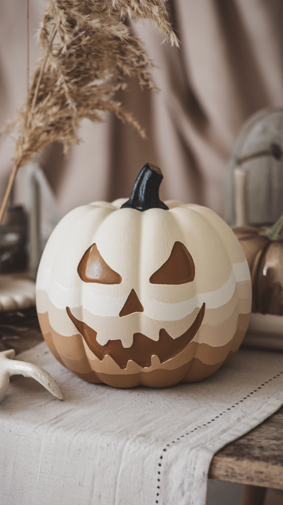 Neutral White Ombre Pumpkin