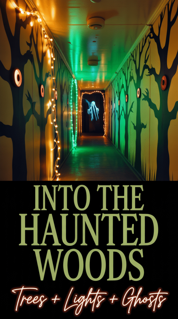 Flickering LED String Lights in Forest Colors