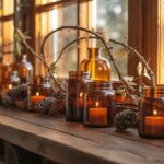 19 Amber Glass Fall Decor Ideas That Glow in Golden Light