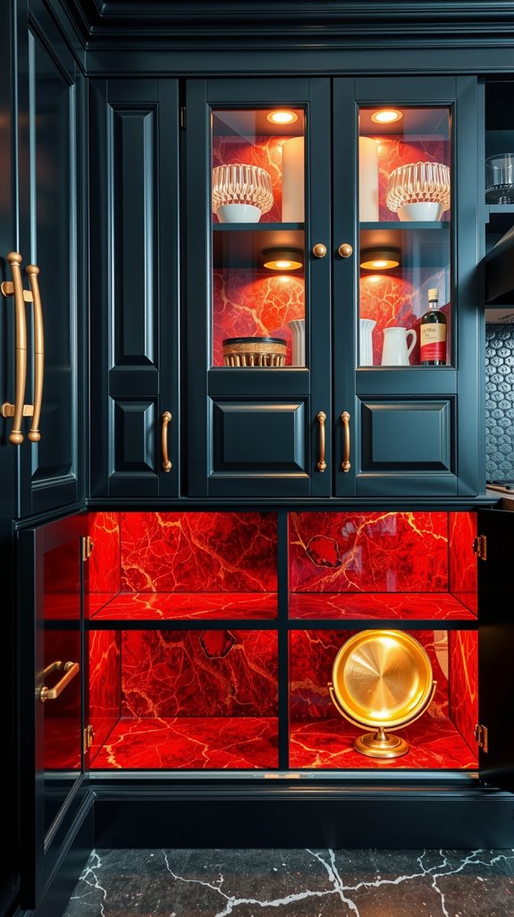 antique brass enhances sophistication