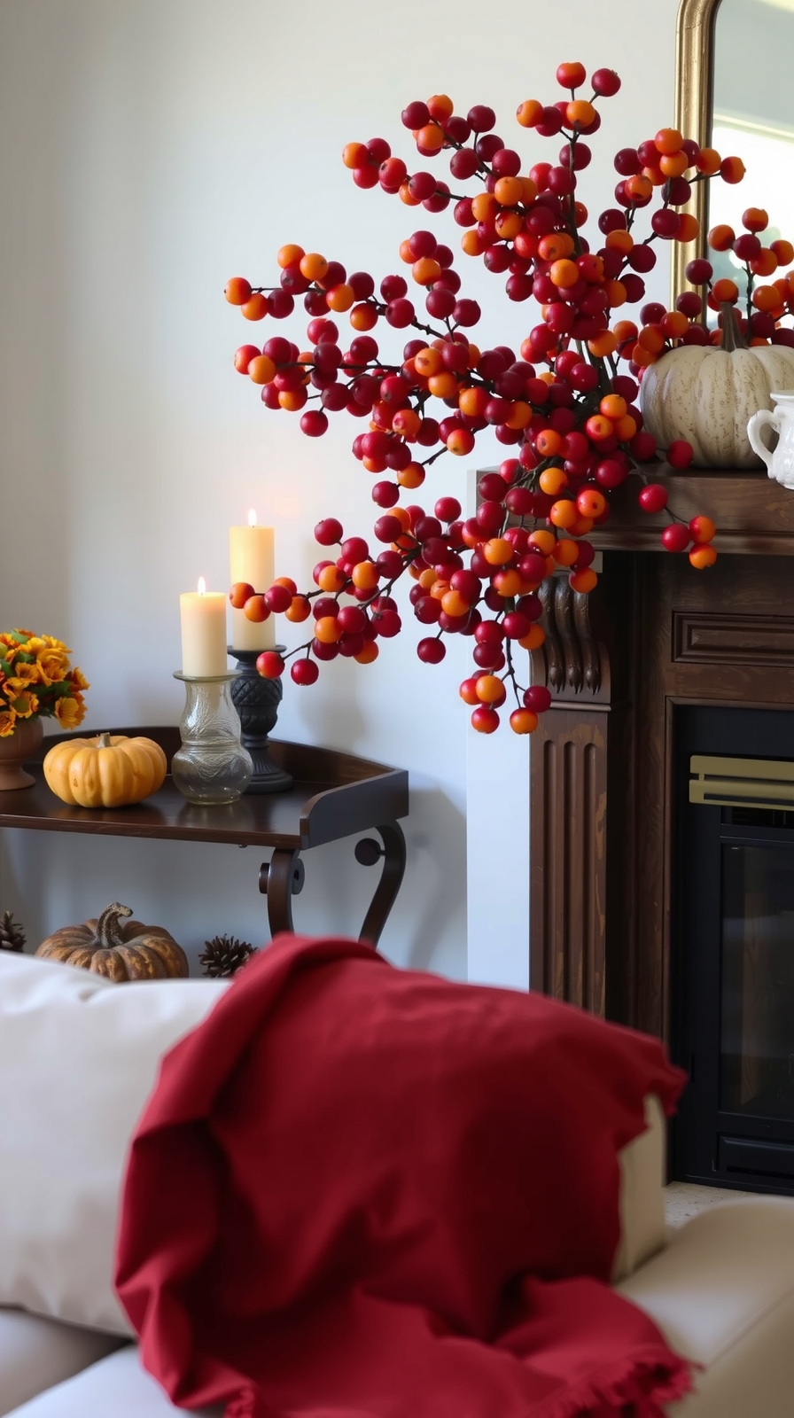 autumn berry decoration clusters