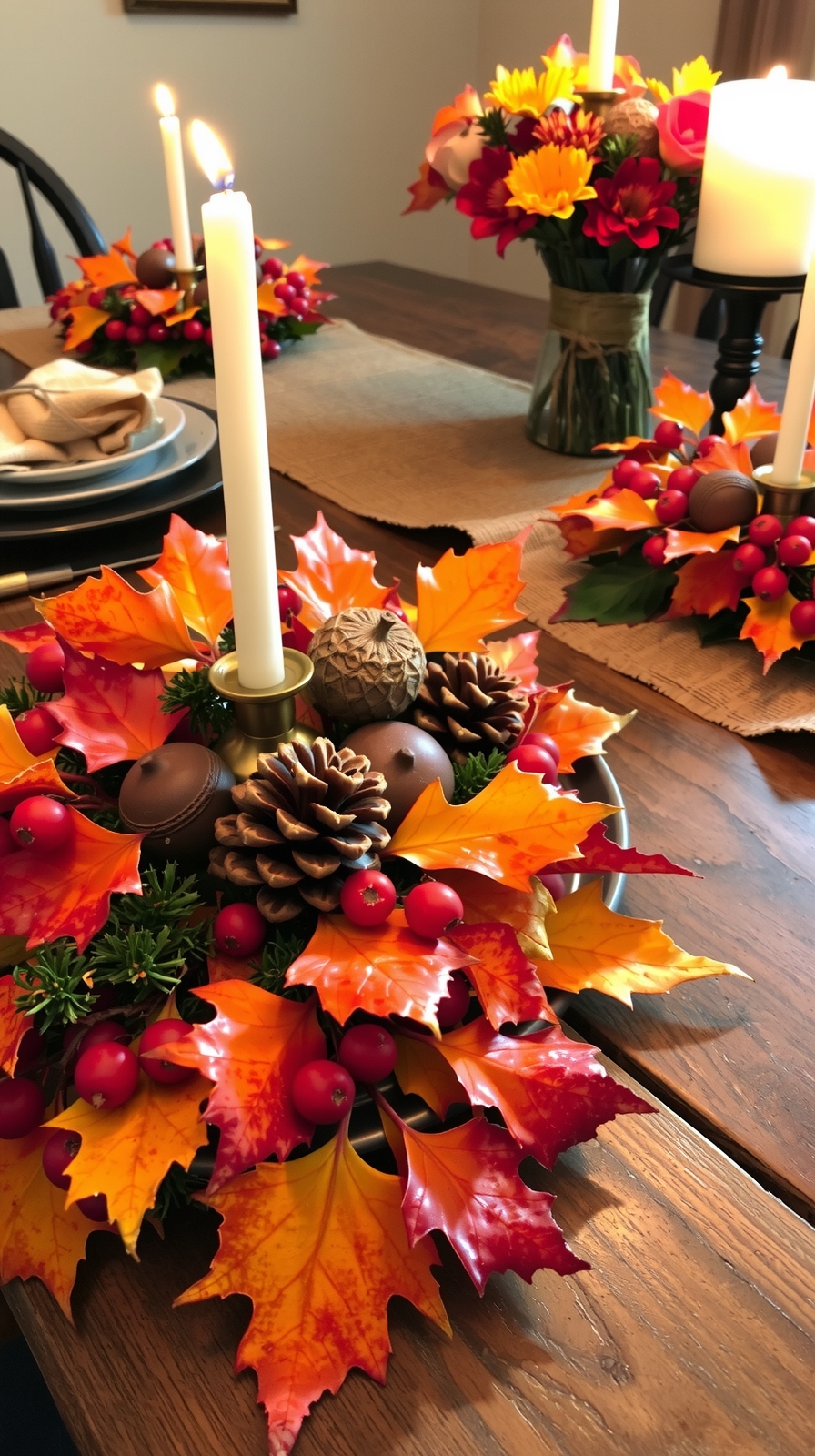 autumn foliage home decor