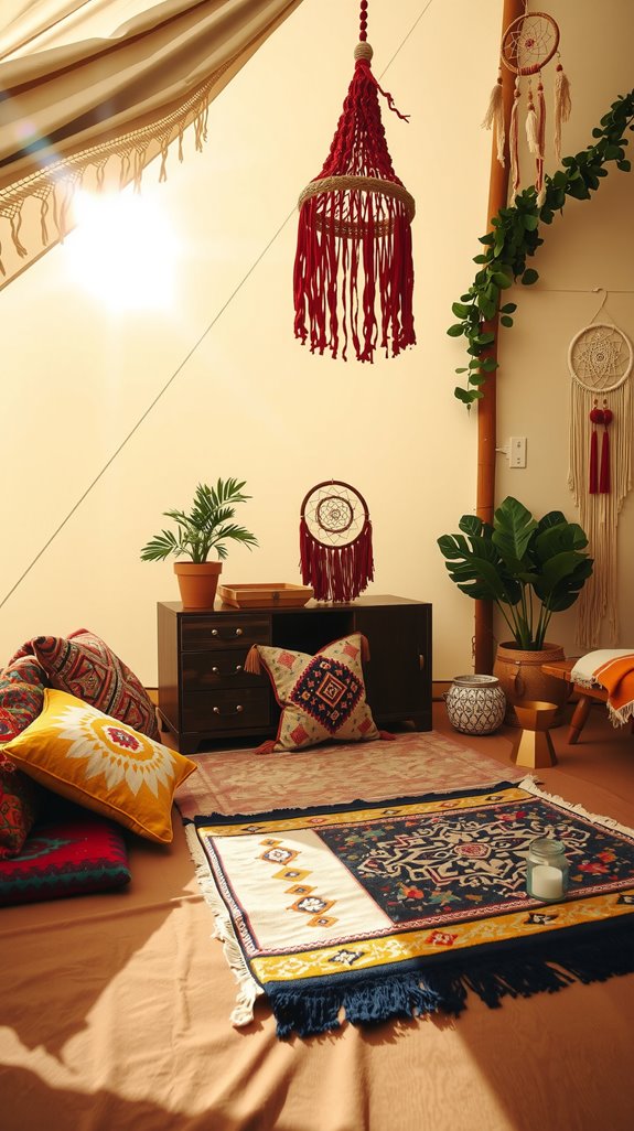 bohemian sleeping sanctuary design