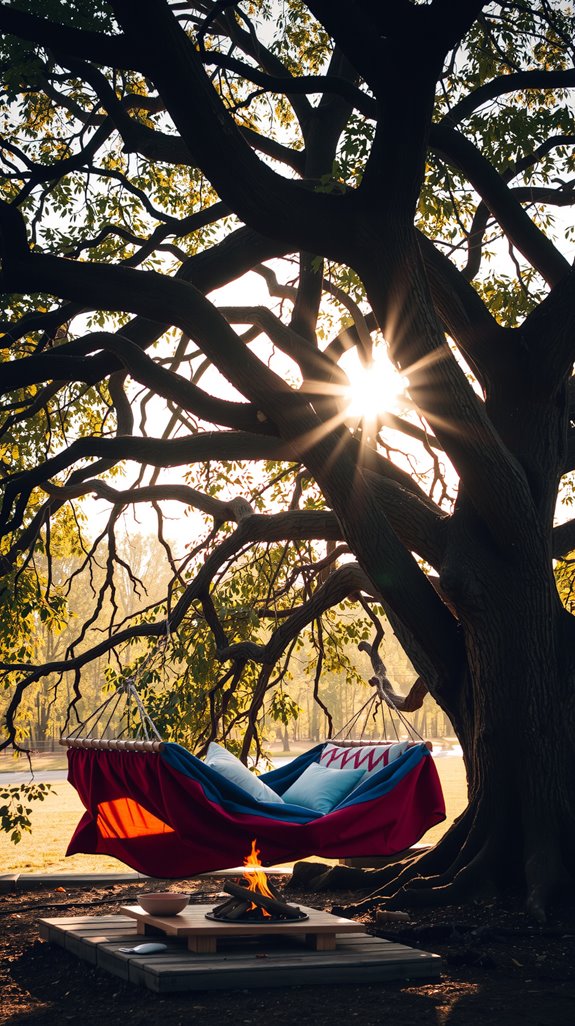 budget diy tree camping