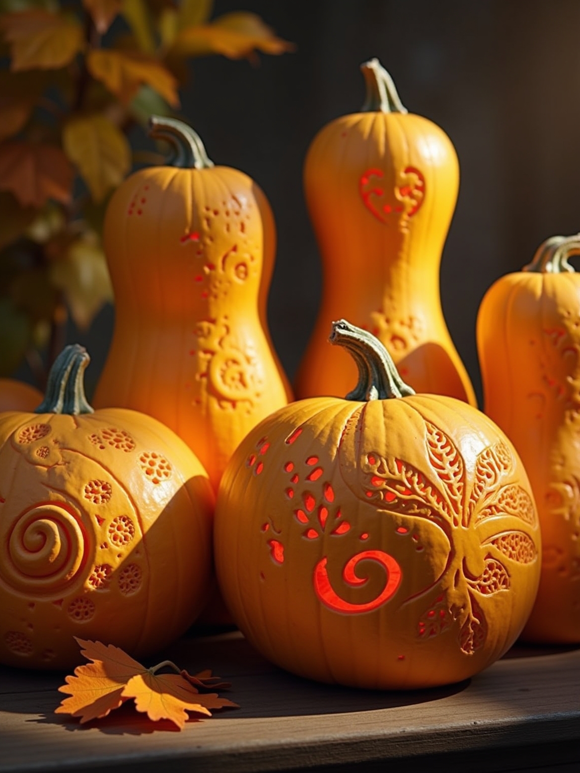 butternut squash carving creativity