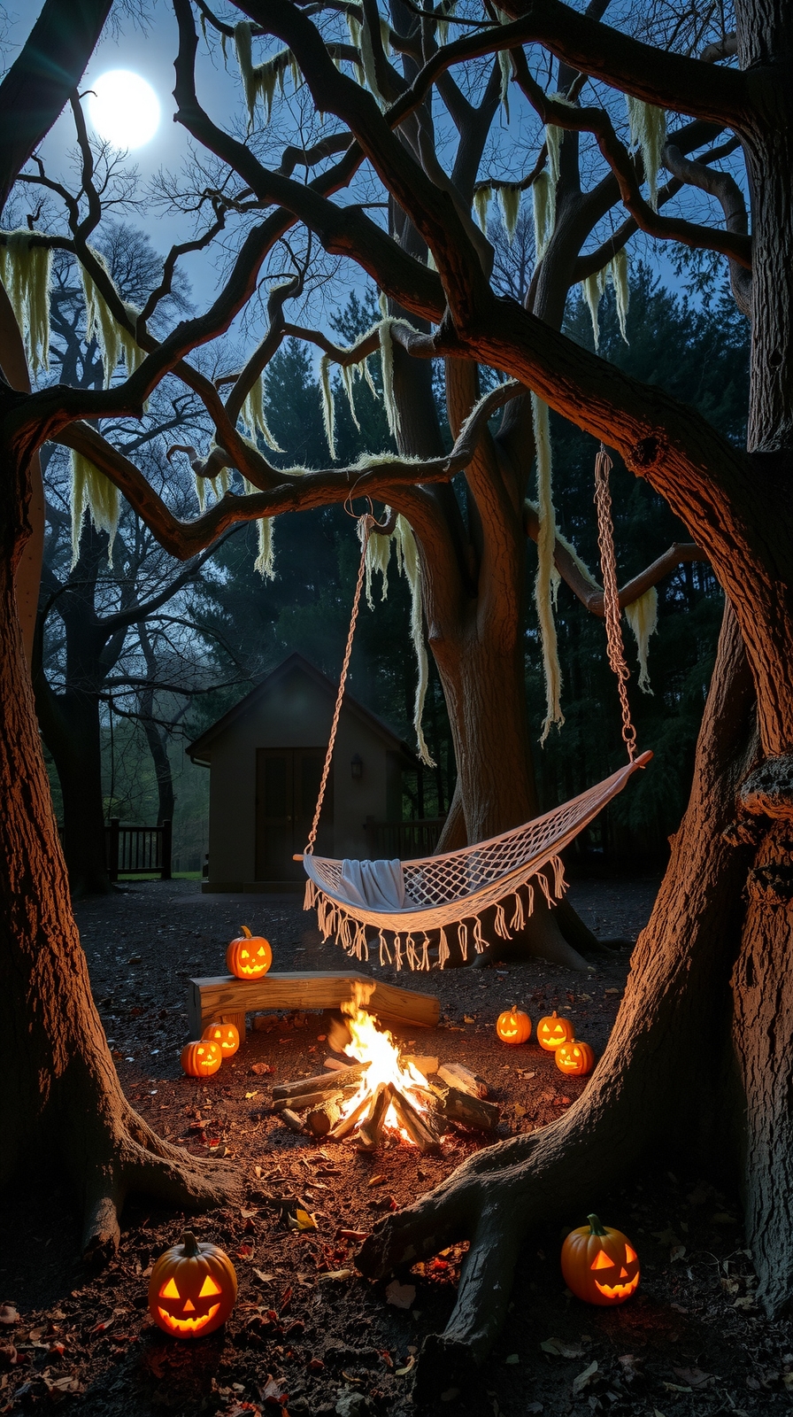 campfire ghost story circle