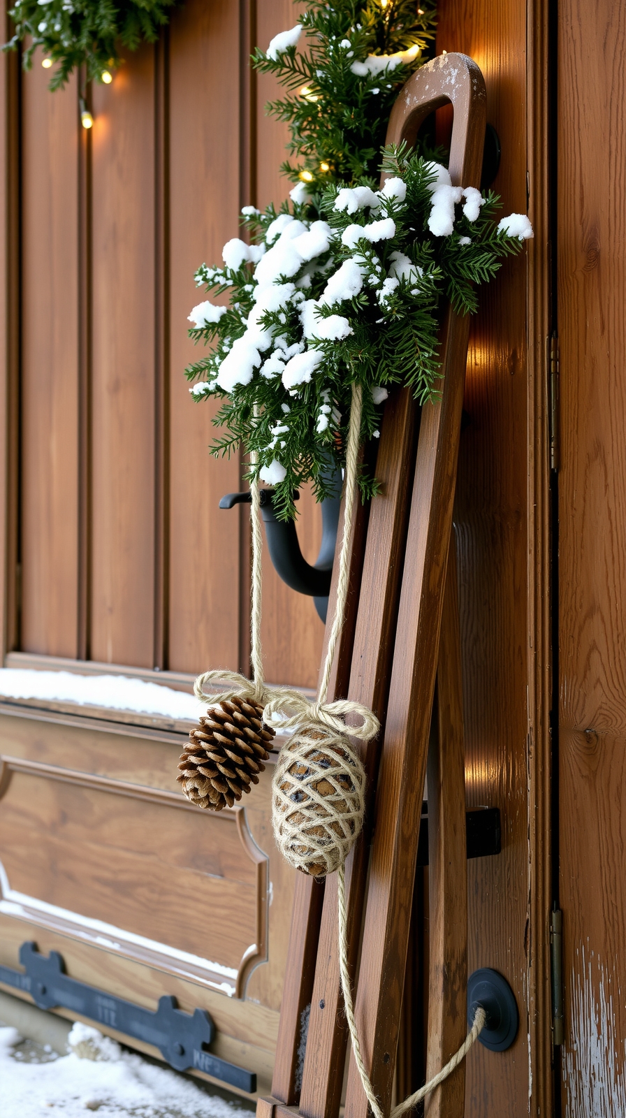 charming vintage sled decoration