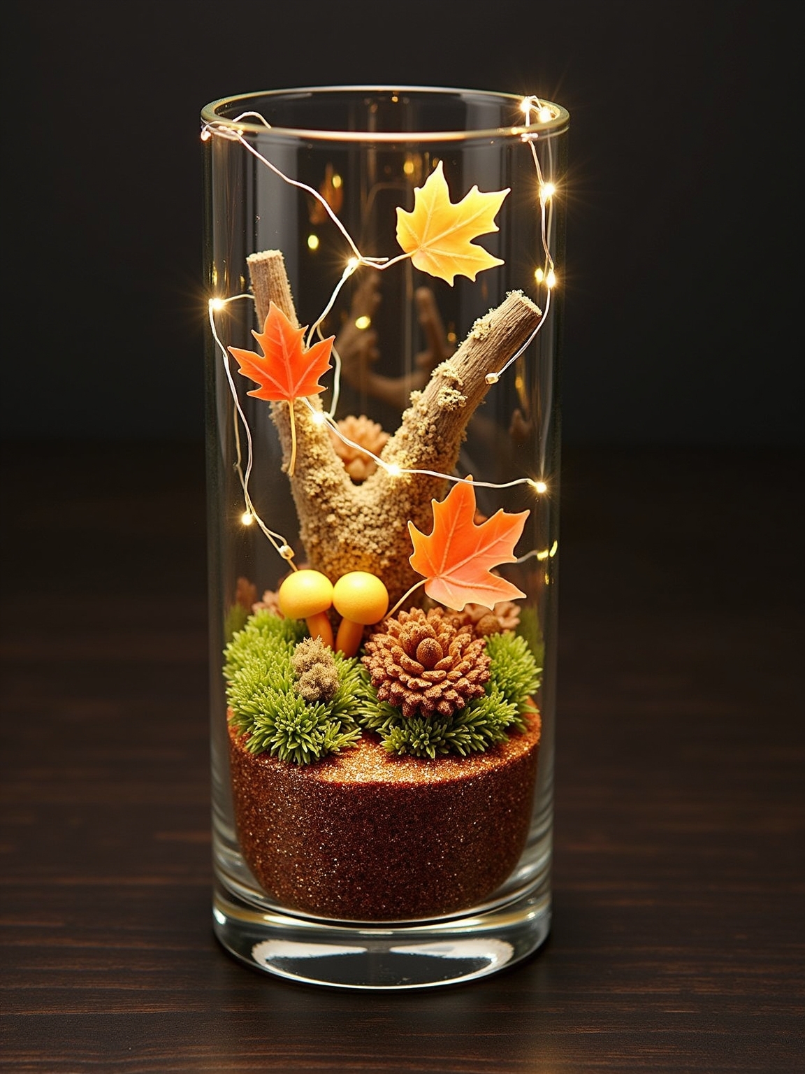 colorful sand glitter layers