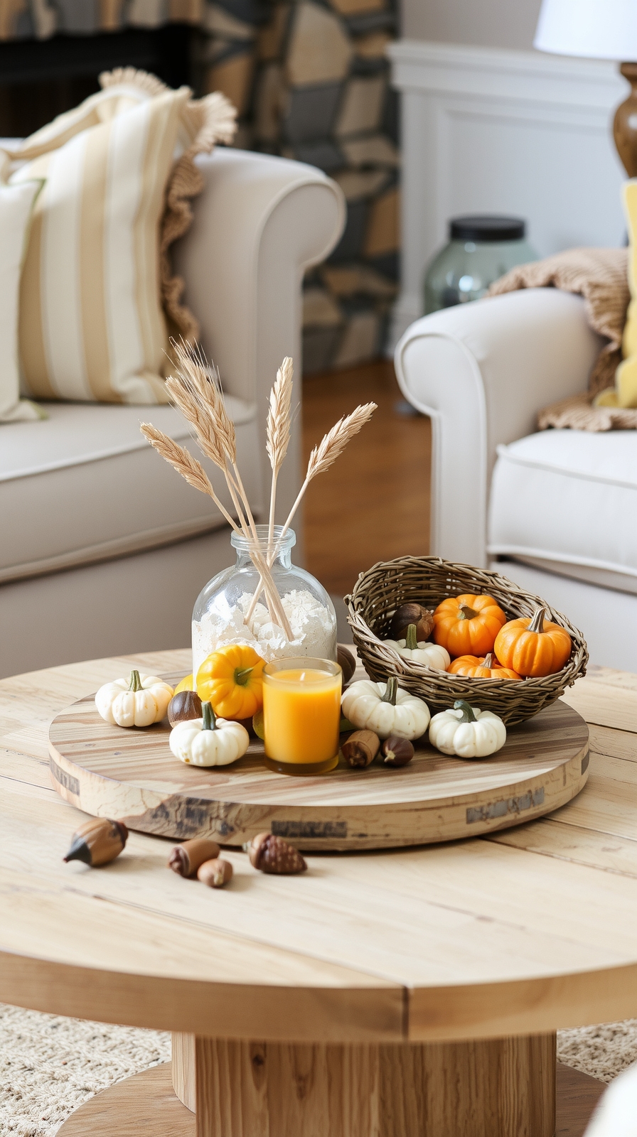 compact fall centerpiece design