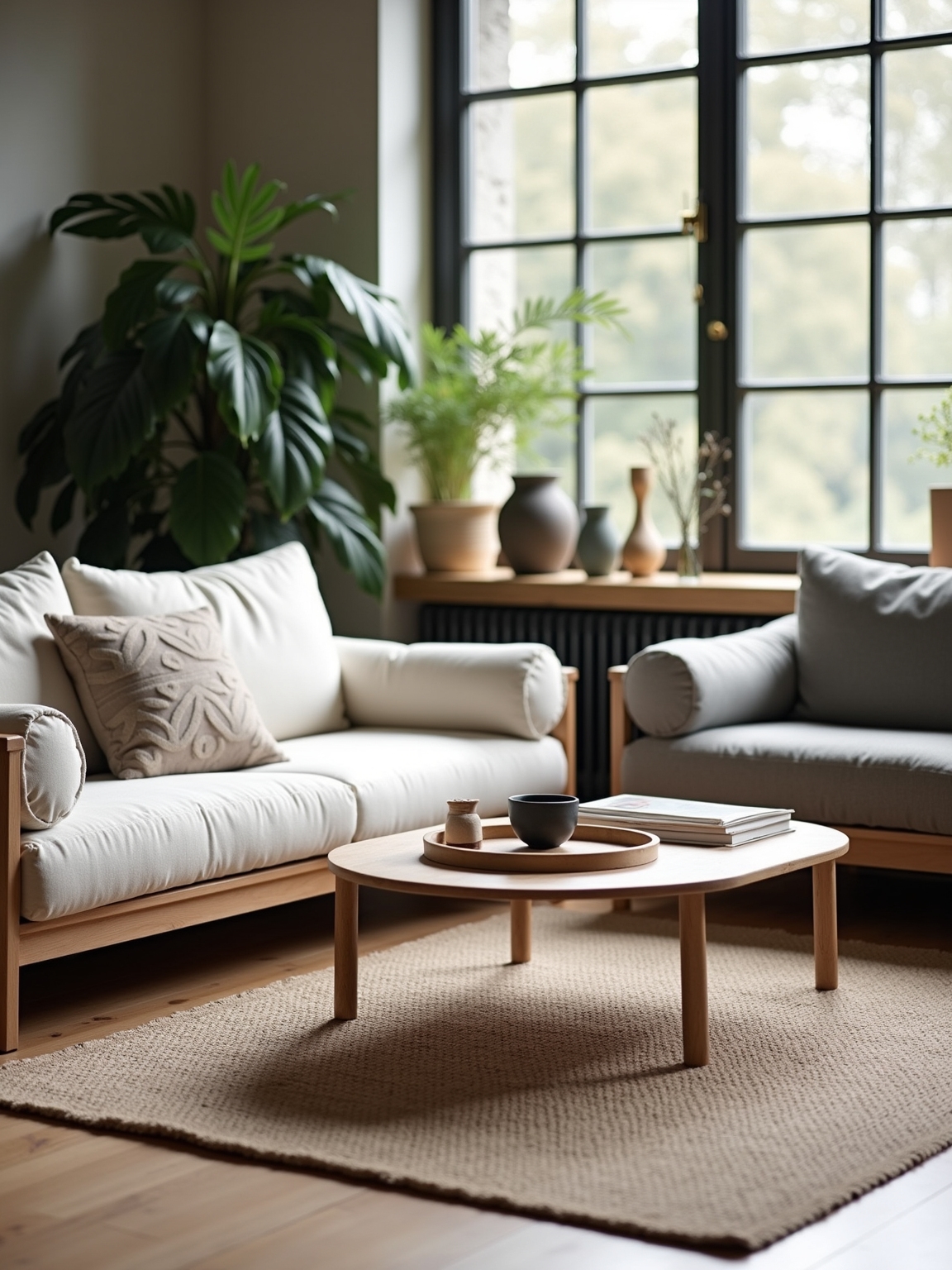 cotton rugs create boundaries